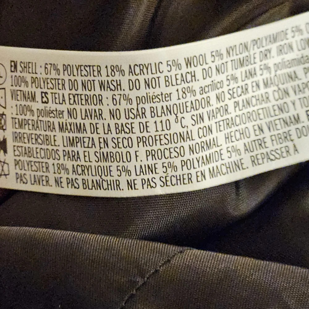 Forever 21 Plaid Pea Coat - Black, Brown, Cream - Picture 6 of 6